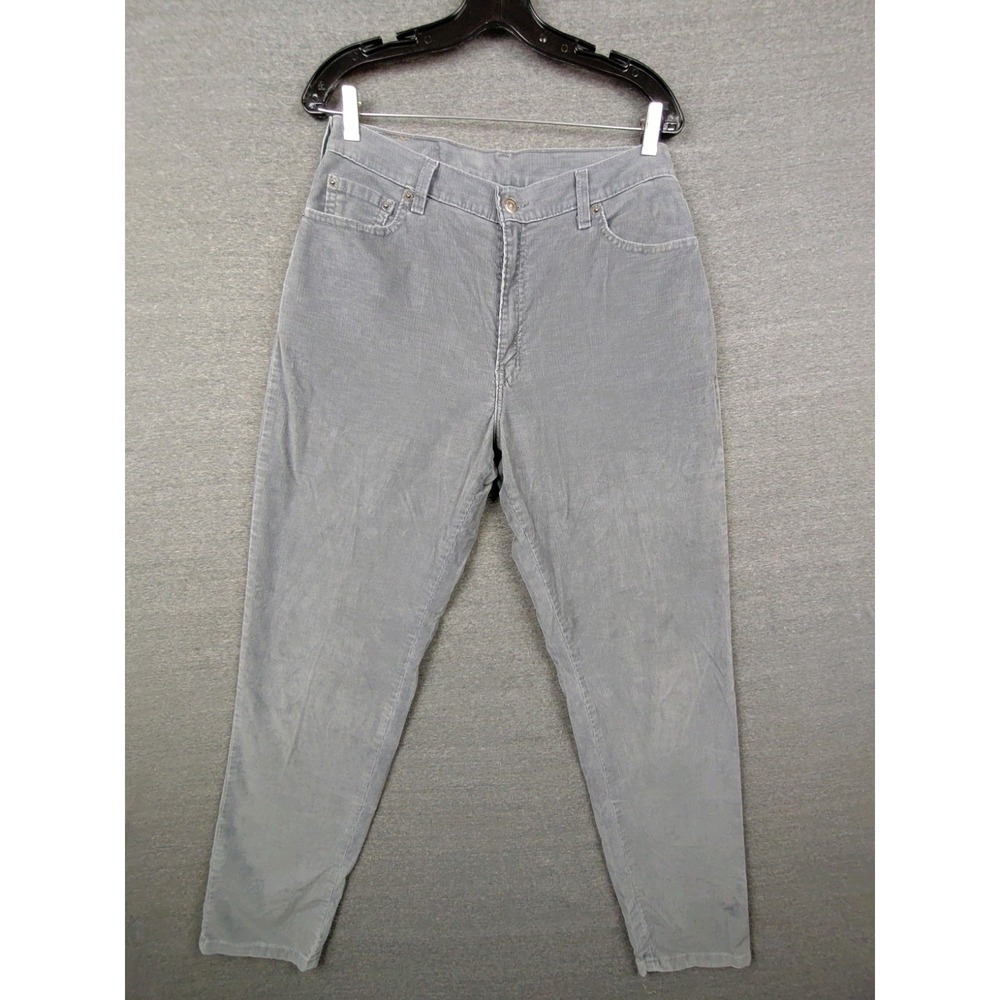 Levis Womens Pants 12 L Gray Corduroy Vintage USA Made Y2K 90s VTG Classic